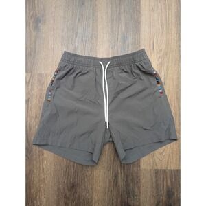 Wowie Shorts Medium Gray Nomad 3.0 Drawstring Aztec Lined Beach Performance